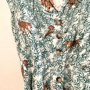 ANTHROPOLOGIE Maeve tiger dress NWT